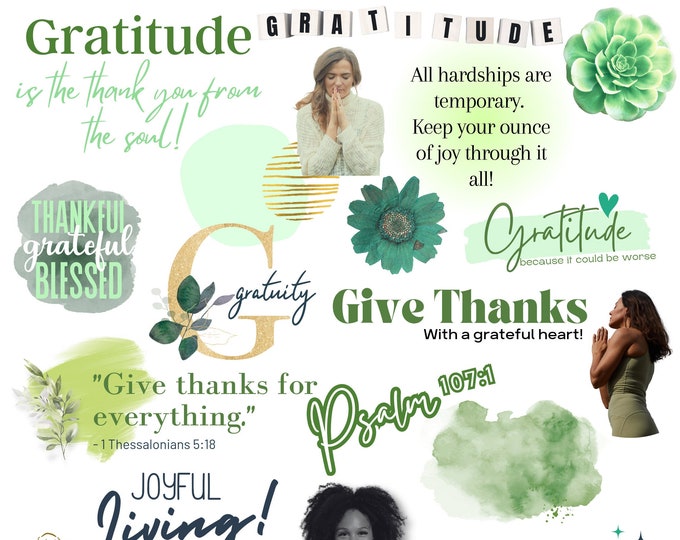 Daily Affirmation Stickers, gratitude digital planner faith stickers, digital planner stickers, Goodnotes Planner stickers, Notability