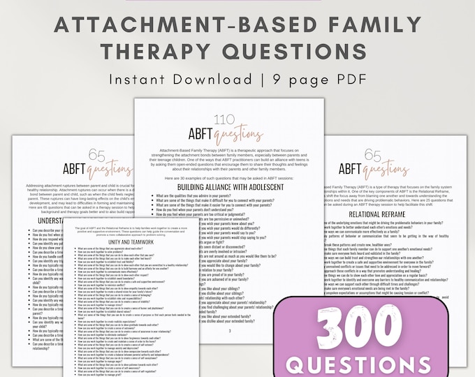 Attachment based therapy questions, childhood trauma therapy, attachment-based family therapy pdf, therapy tools, ABFT, attachment therapy