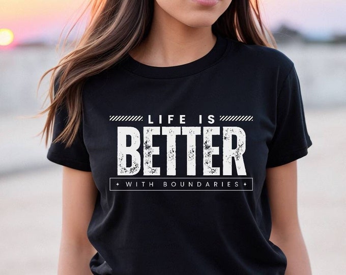 Boundaries TShirt, Mental Health Matters Shirt, Respect My Boundaries, I believe in Boundaries, counselor gift