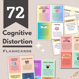 Cognitive distortion, mental health worksheets, shinethrivetherapy, mspsychotherapist, thinking errors