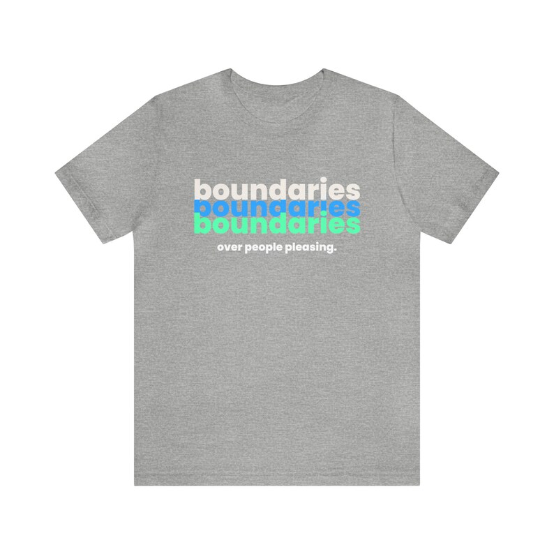 Boundary shirt, people pleasing Mental Health Matters Shirt, Respect My Boundaries, I believe in Boundaries, counselor gift image 7