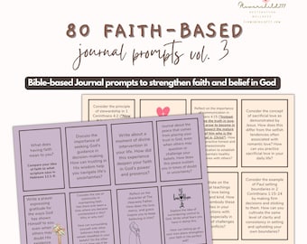 Christian journal prompts, prayer journal, digital faith journal prompts, bible journaling, Christian planner, faith digital journal