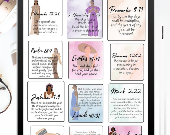 Faith Digital Stickers, black girl stickers, Bible verse, Digital planning, Digital Bible Journaling, Christian planner Digital Stickers