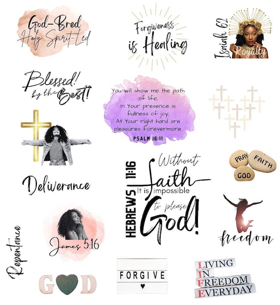 Faith Digital Stickers, Religious Stickers Png, Bible Verse Png Planner  Stickers, Scripture Stickers, Cropped Stickers, Christian Stickers 