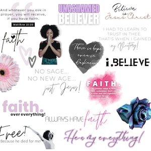 Faith Digital ipad planner Stickers, Bible verse stickers, Scripture stickers, Digital Bible Journaling, Christian planner Digital Stickers