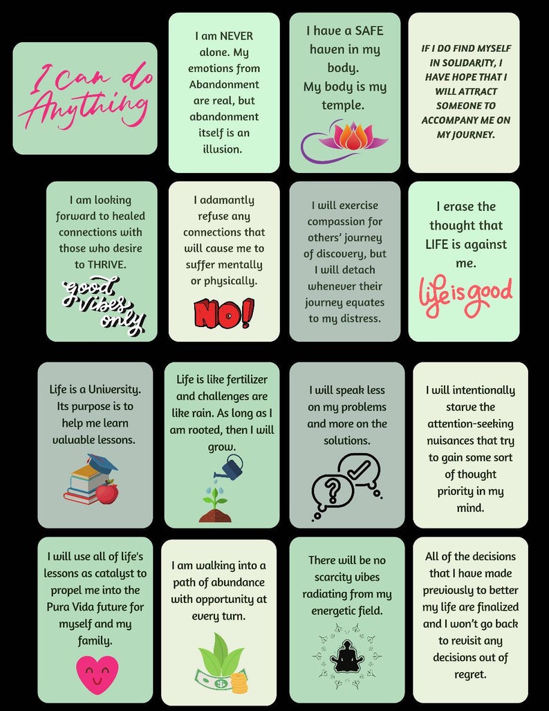 Digital affirmation stickers