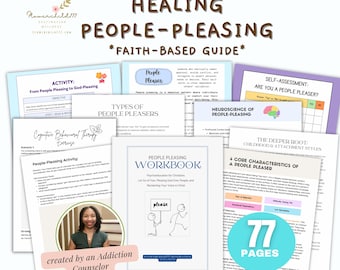 Christian People Pleasing Recovery Workbook: Boundaries, Assertiveness (77-Page Printable PDF)