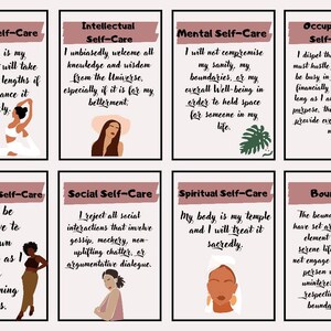 Self care printable affirmation cards
