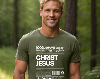 Identity in Christ Unisex Tee: Christian Graphic T-Shirt