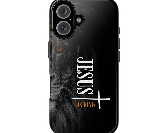 Jesus is King iPhone Case: Christian Protective Phone Cover