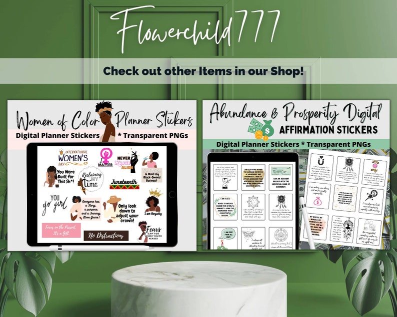 Mental health Black women planner, black girl digital stickers, Self Care planner Stickers, black girl journal stickers, Goodnotes Stickers, image 8