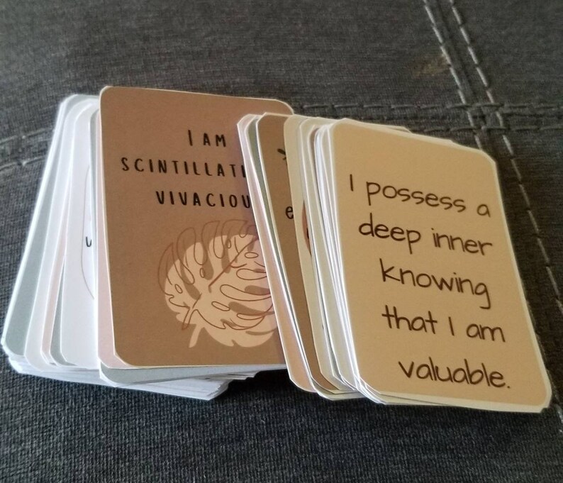 Boho affirmation cards printable daily affirmation cards affirmation cards for self esteem and confidence women affirmation cards women empowerment cards