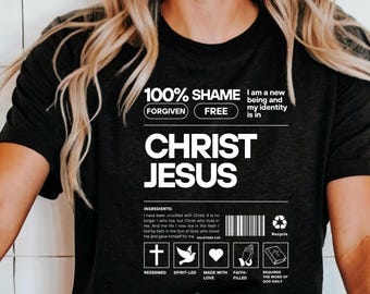 Identity in Christ Unisex Tee: Christian Graphic Shirt