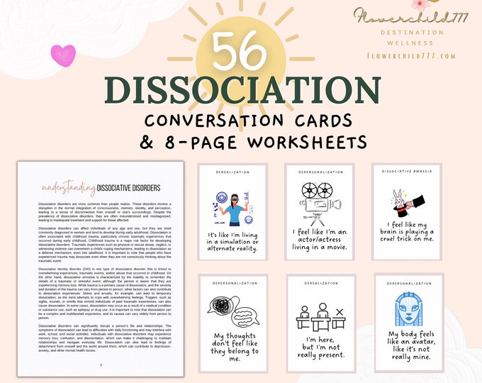 Dissociative disorder, Dissociation Conversation Flashcards PTSD with dissociative identity disorder dissociating, trauma processing therapy