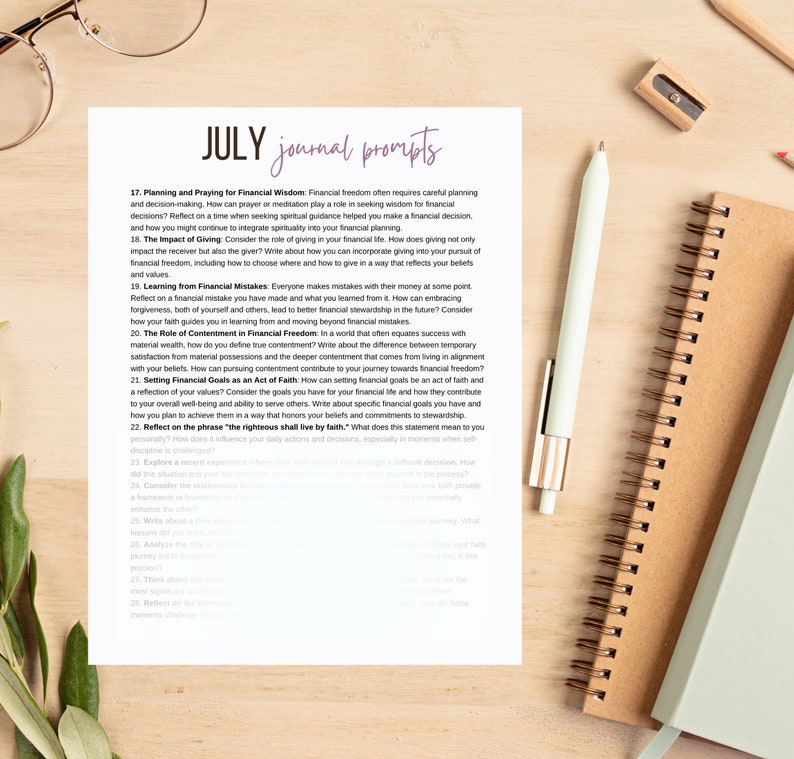 365 Journal Prompts for Self Discovery Christian Journal Prompts, Daily ...