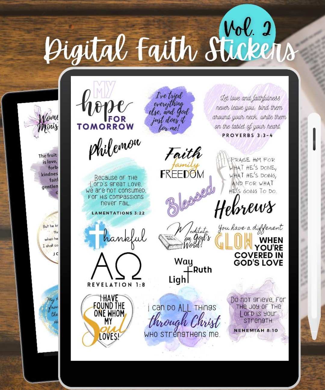 He Is Exalted, Faith Sticker Sheets, Christian Planner Stickers