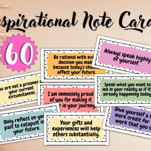 Printable Notes of Encouragement Affirmation Notes - Etsy