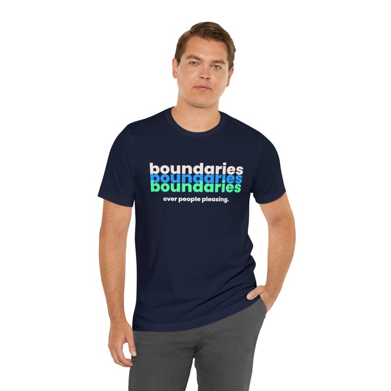 Boundary shirt, people pleasing Mental Health Matters Shirt, Respect My Boundaries, I believe in Boundaries, counselor gift image 6