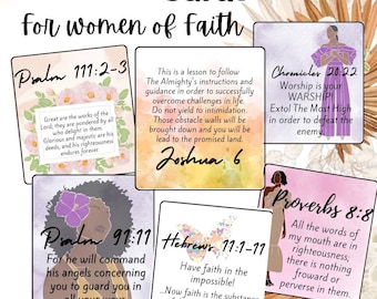 Bible affirmation cards, Bible verse printable cards digital download, Christian Scripture Cards, Bible quote cards