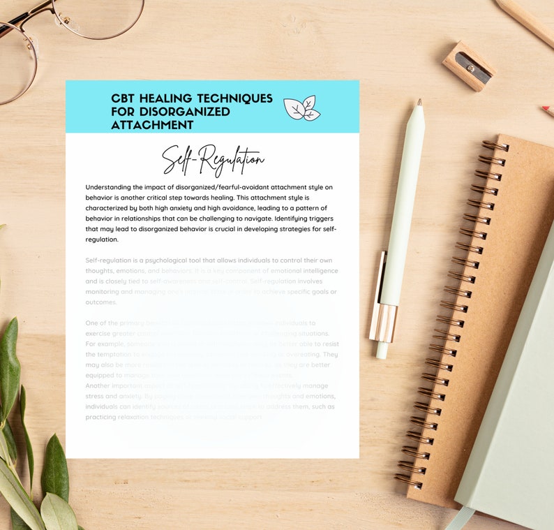 Heal Disorganized Attachment Style Workbook Fearful Avoidant Etsy