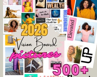 Black Women Vision Board Printables: 500+ Christian Images (Digital Download)
