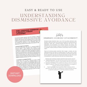 dismissive avoidant attachment style workbook Disorganized attachment style pdf, fearful avoidant attachment, attachment style theory CBT, attachment therapy, attachment style quiz disoriented attachment style dismissive avoidant attachment journal