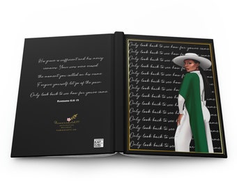 Black Woman Self-Care Journal: Matte Hardcover Notebook