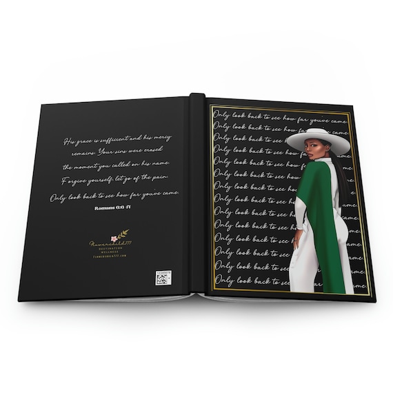 Black Woman Self-Care Journal: Matte Hardcover Notebook