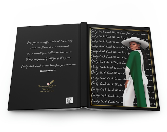 Black Woman Self-Care Journal: Matte Hardcover Notebook