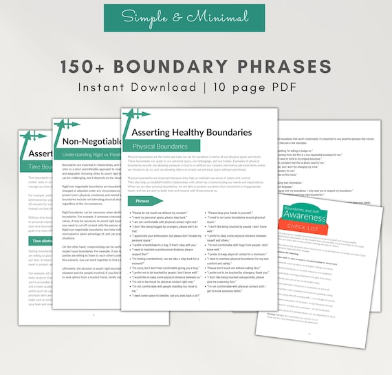 Setting boundaries worksheet, Boundary phrases, boundary setting phrases family boundaries setting personal boundaries phrase list