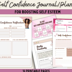 Self Care Journal Printable, Therapy Tools, Self Love Journal