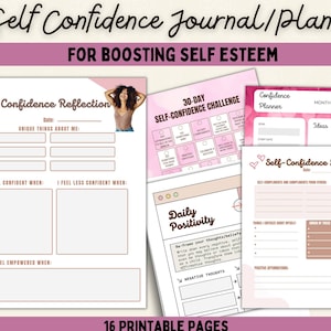 Self Care Journal Printable, Therapie-Tools, Selbstliebe Journal, Hilfe im Journal Journal, Selbstfürsorge für Mütter, monatlicher Planer für Selbstfürsorge