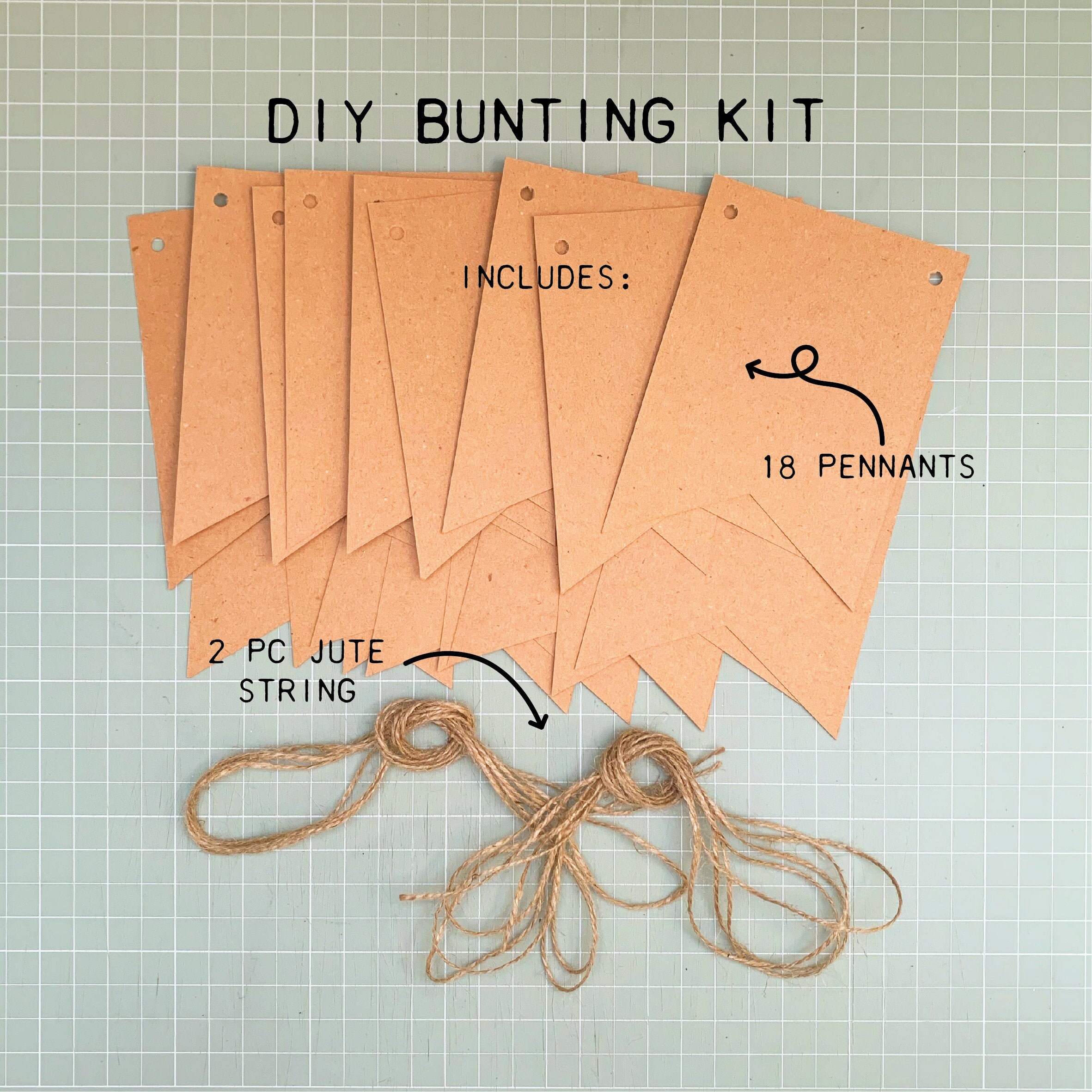 Custom Bunting DIY Bunting Kit Craft Kit Make your own Etsy