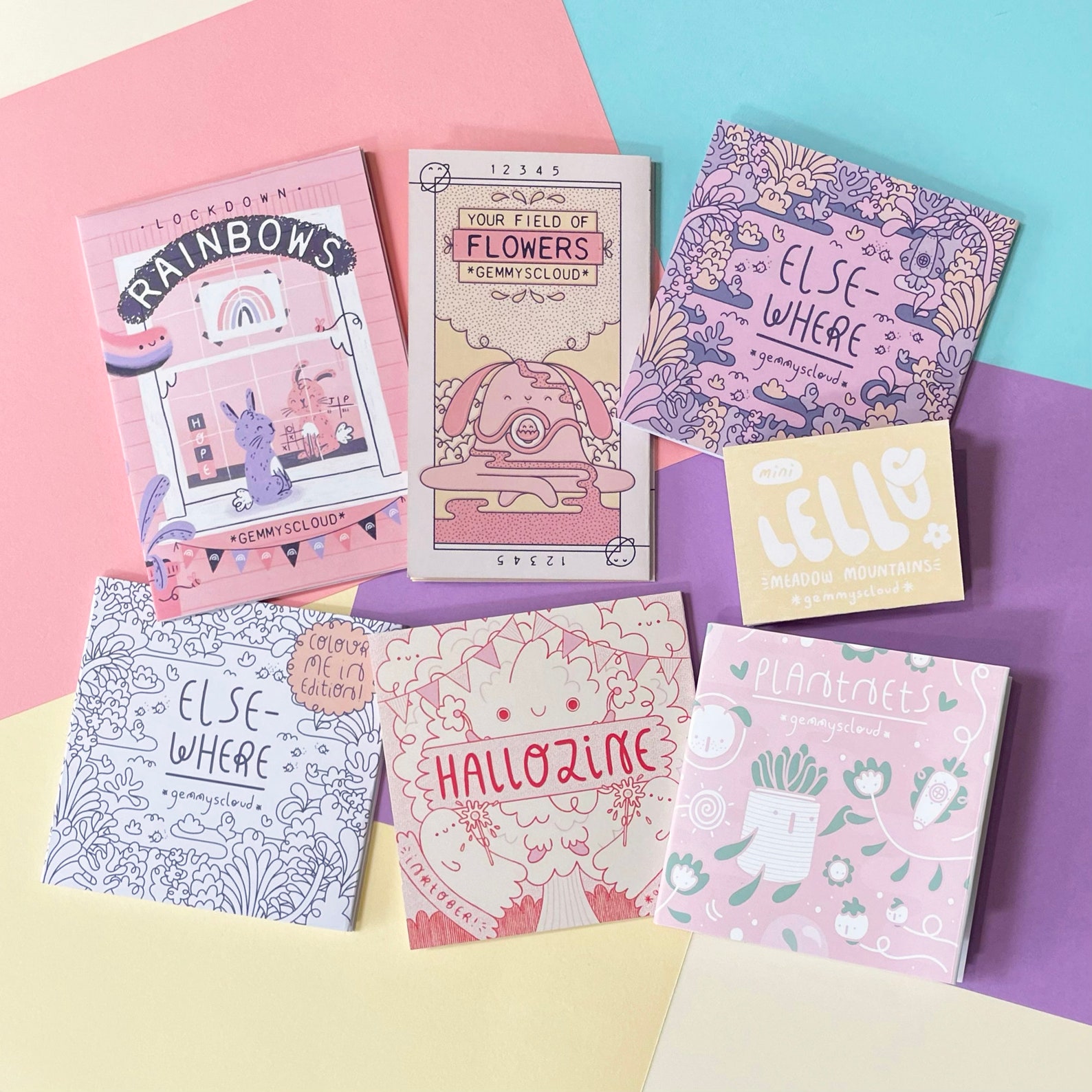 Mega Zine Bundle 7 Zines Concertina Comic Poster Zine Etsy