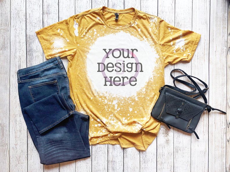 Download Mockup Bleached Next Level 6200 Antique Gold T-Shirt Mockup | Etsy