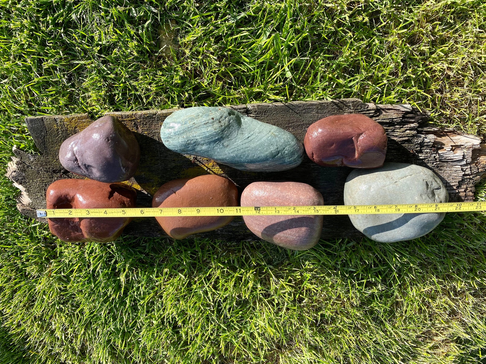 Extra Large 4-7” Rainbow River Rocks • Colorful Montana Beach Stones ...