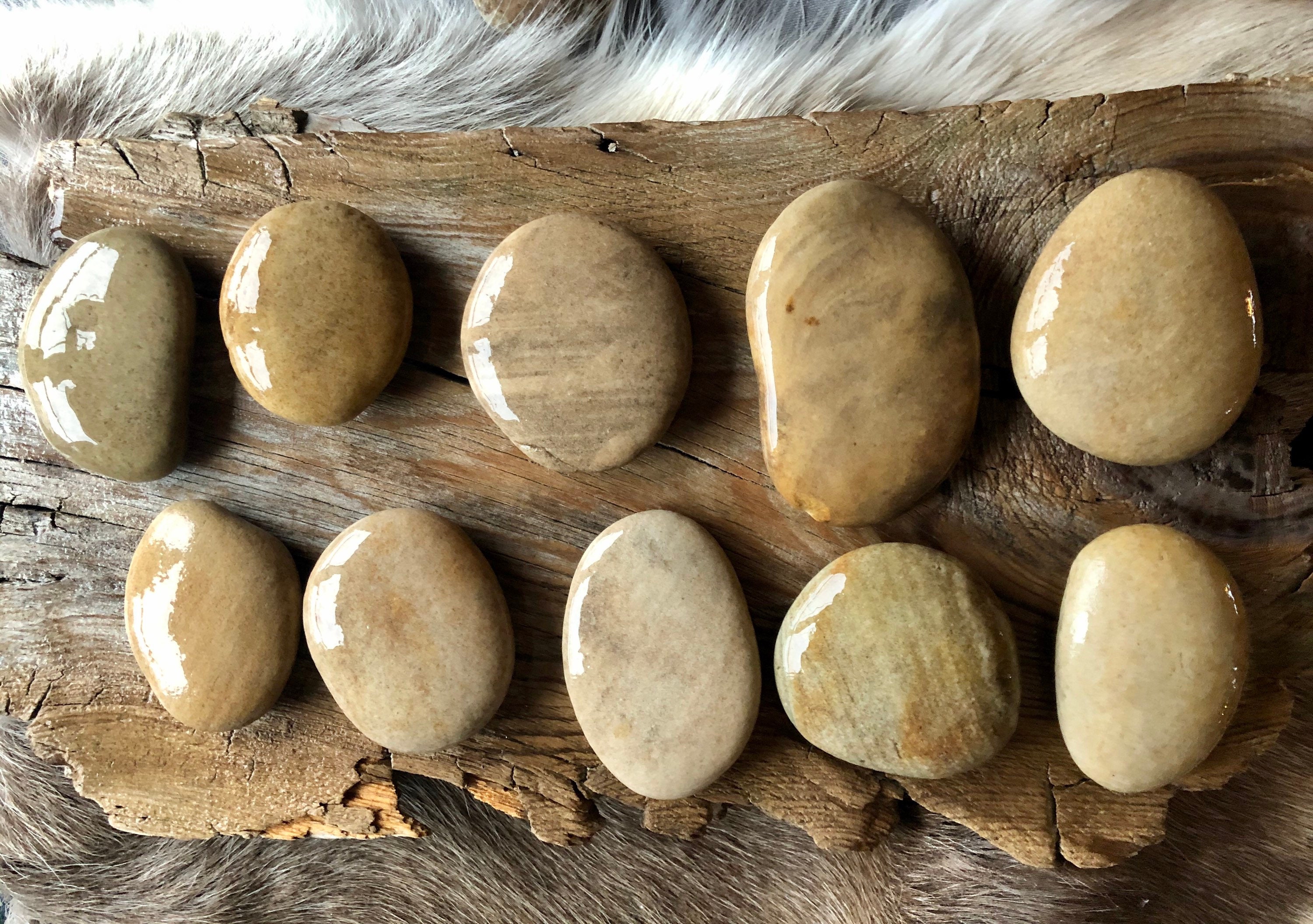 10 flat big natural stones flat beach Stones Fast shipping Etsy