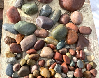 Rainbow River Stones & Gravel Mix - Montana, Aquarium, Terrarium, Planters