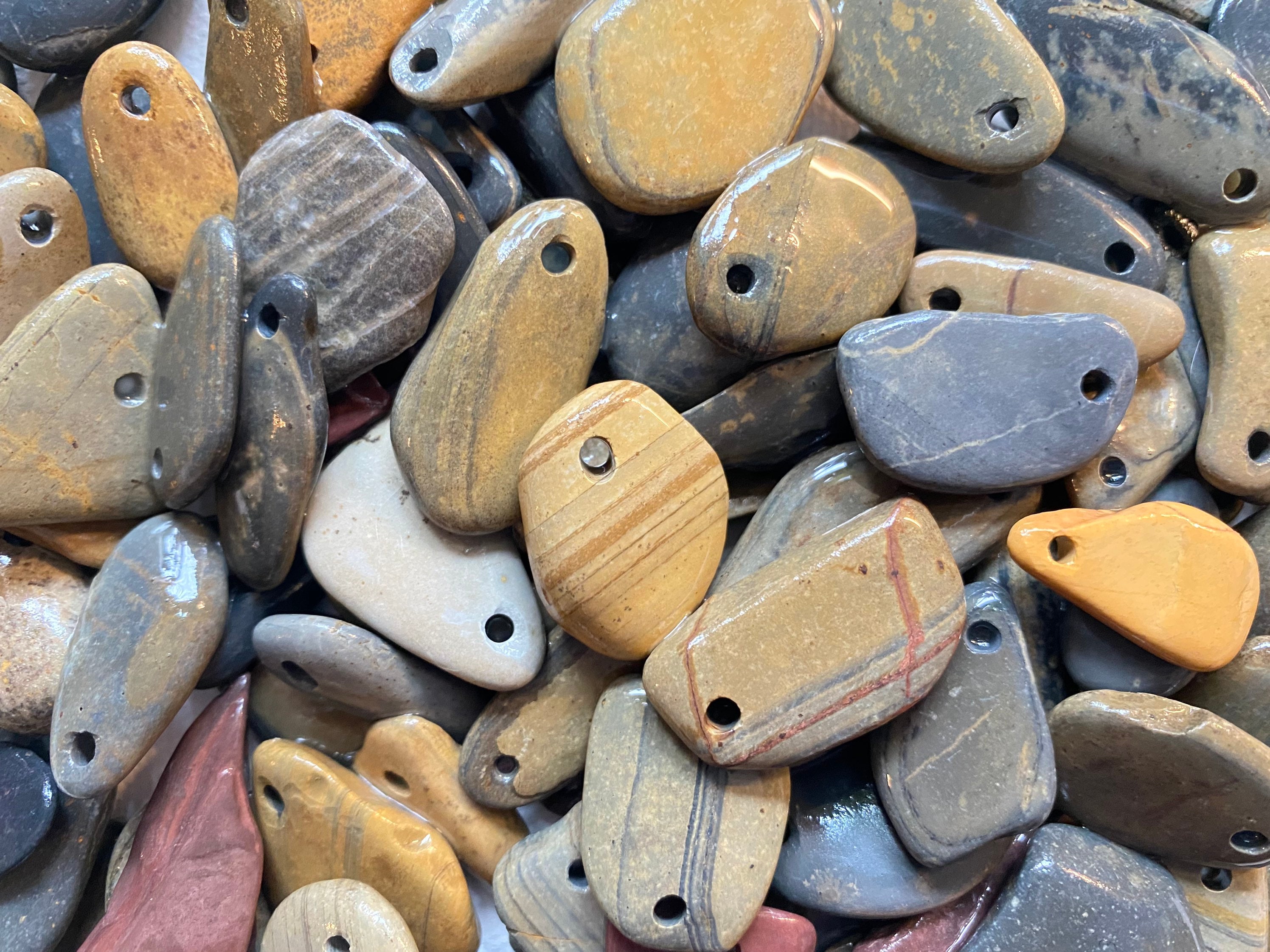 How to drill holes 2024 in river rocks