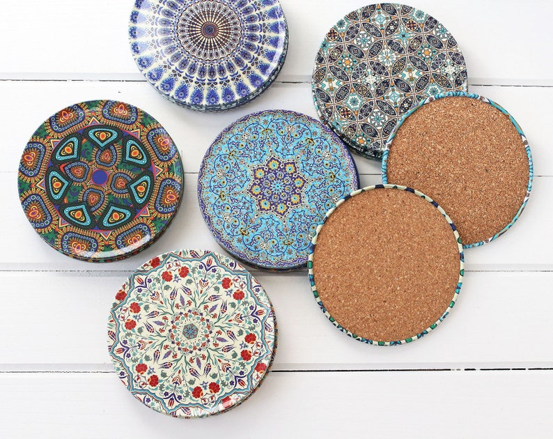 Coffee Table Coaster Table Decor Coaster Set of 4 Coasters Etsy