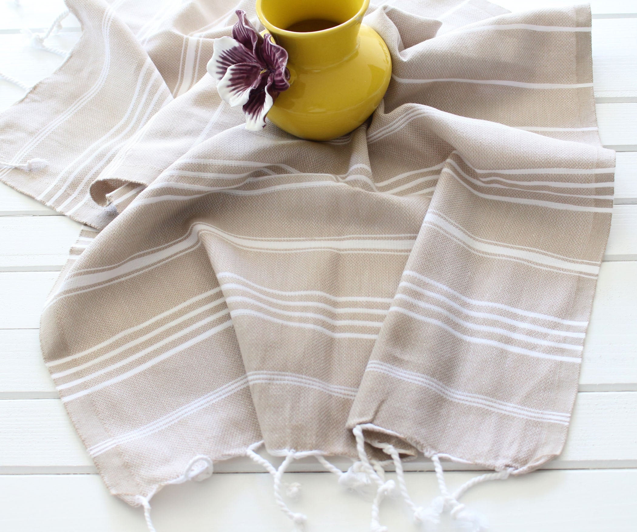 Coffee table throw latte brown kitchen towel cotton bath Etsy