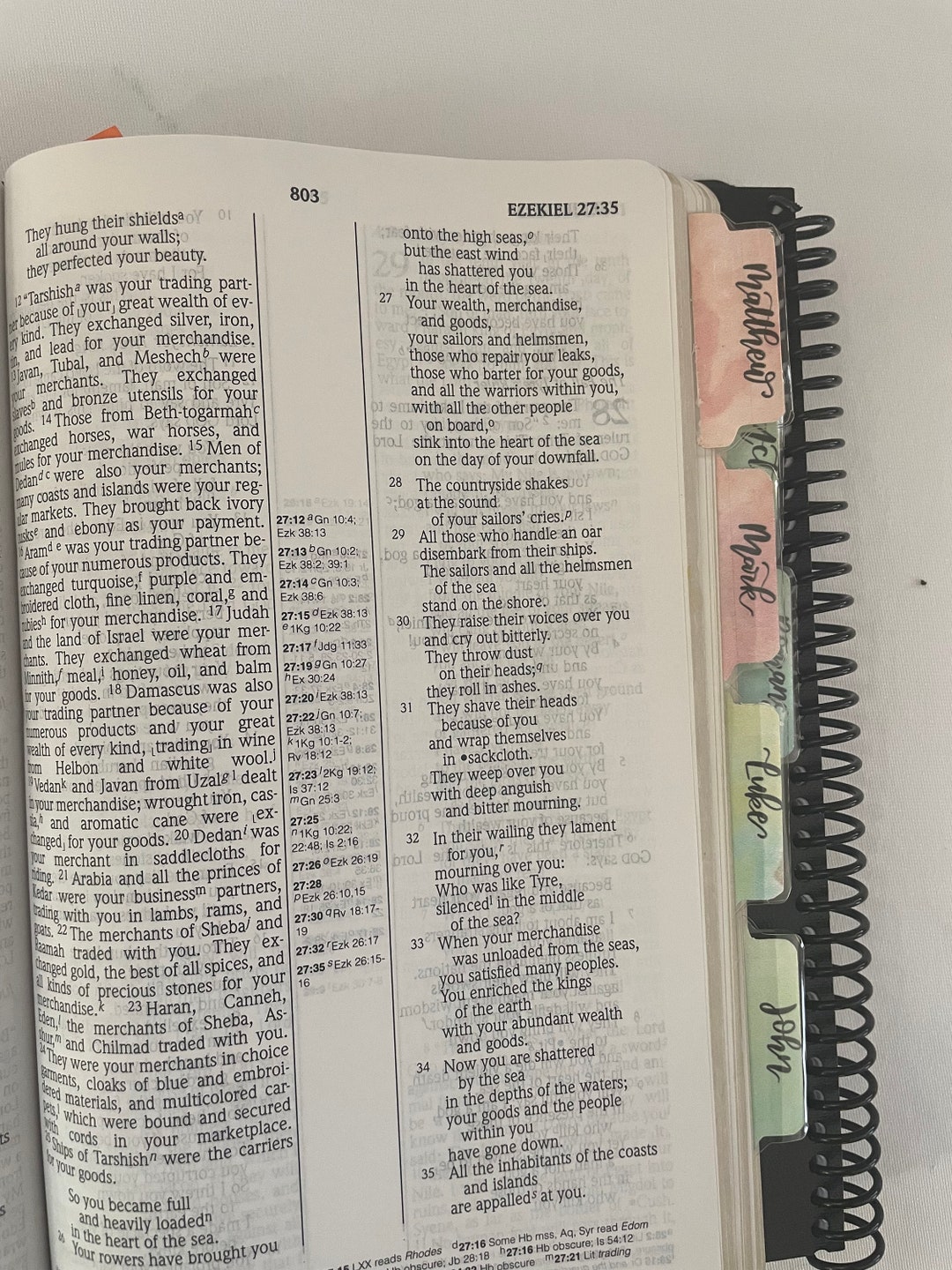 Bible Tabs, Script Bible Tables, Colorful Bible Tabs, Self Adhesive