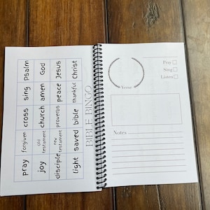 Kid’s Church Notebook, big church notebook for kids, personalized church notebook for kids