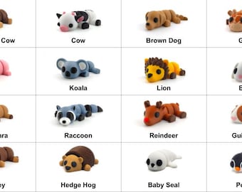 Choose Your Own Detailed Pocket Pet Articulated Fidget Toy 3D Printed