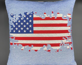 American flag pillow | Etsy Americana Decor Memorial Day Pillow