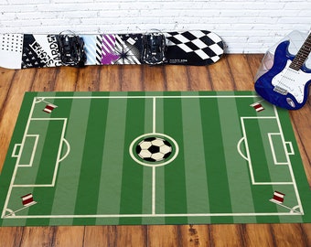 Kongqiabona bebé de fútbol para niños Field Play Mat Football Alfombra de tamaño pequeño Grande Soft Football Carpet tamaño: 800 * 1200 mm 