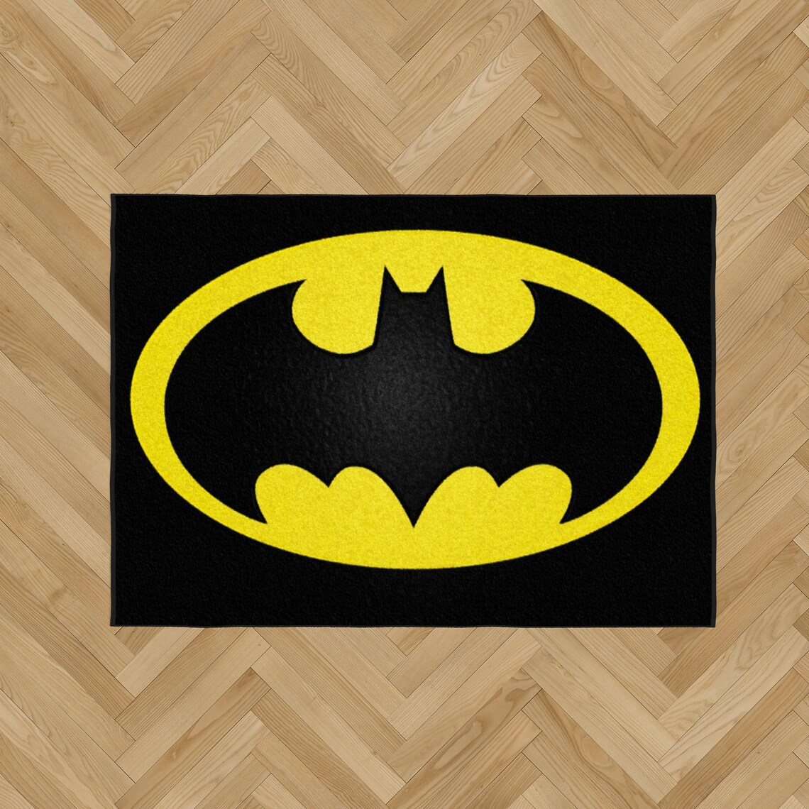 Kids Mat Any Size Batman Rug Batman Non Slip Bedroom Etsy