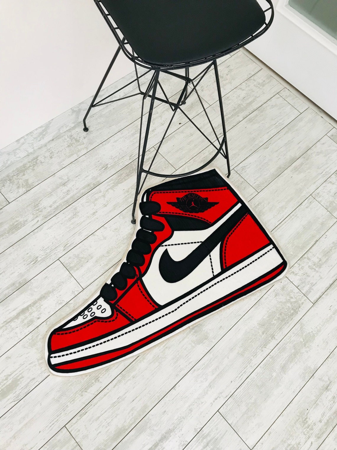 Sneaker Rug Tufted Style Hypebeast Rug Sneaker Head Shape Etsy