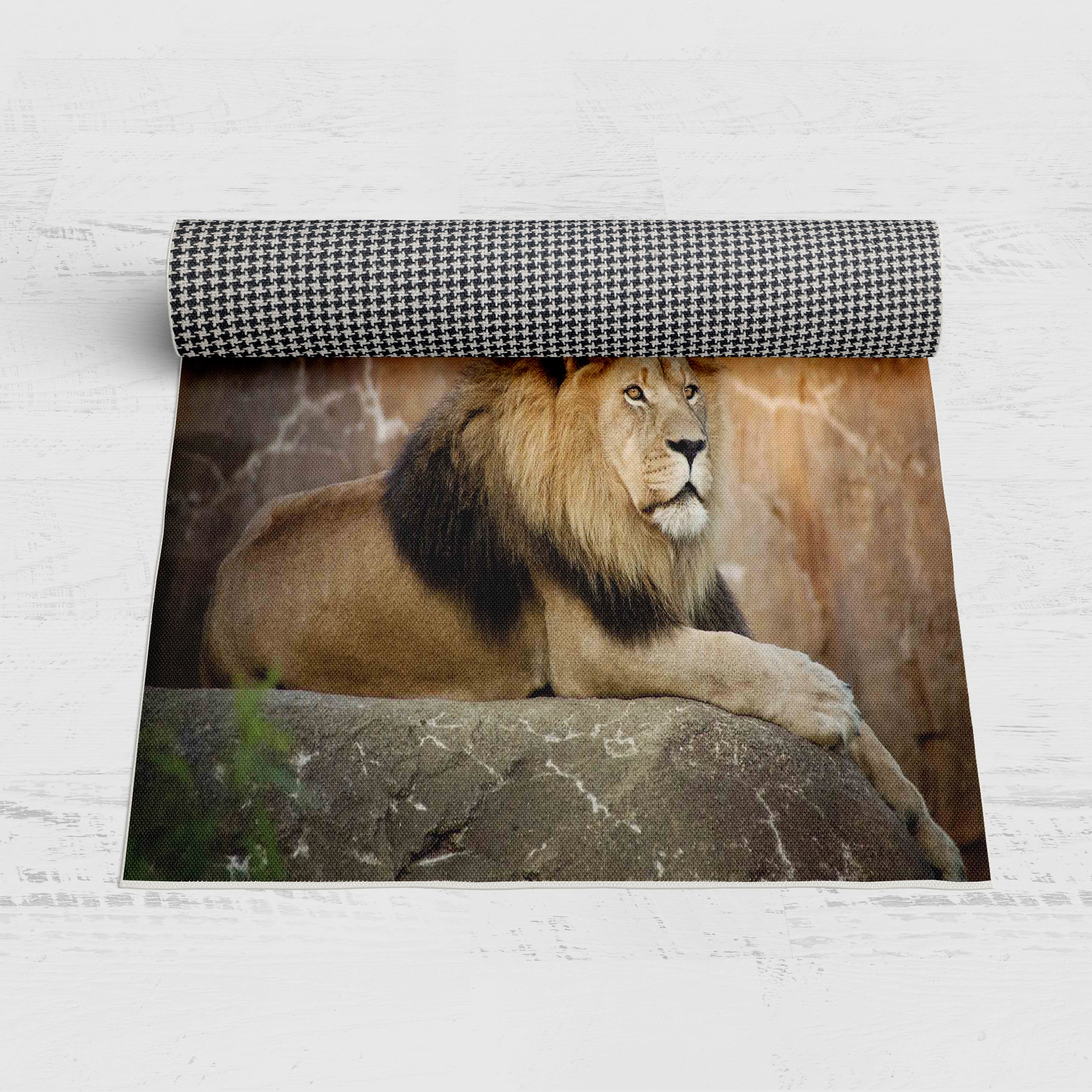 Lion Area Rug Rugs for Living Room Bedroom Kidsroom Doormat Etsy