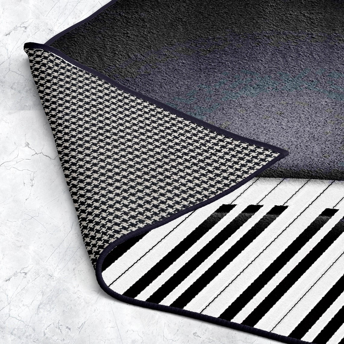 Musical Design Piano Keys Carpet Area Rug Modern Custom Size Etsy